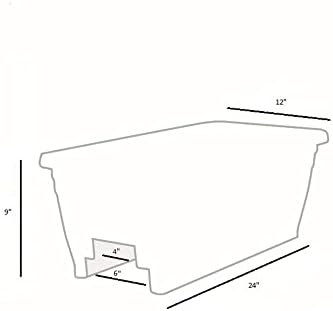 The HC Companies 24 Inch Heavy Duty Deck Rail Planter Boxes, White, 5-Pack - Image 4
