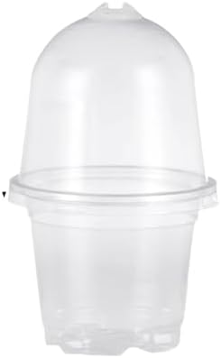 Plant Nursery Pots,Compatible for Lids PET, Transparent Humidity Domes Nursery Cups for Transplanting Seedlings Plant Starter Cont ainer A2 by Unknown