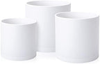 D'vine Dev 3-Pack Plastic Pots & Saucers, 10/12/14 in, White, 74-V-A-6 by DvineDevPlanterPotsandStand