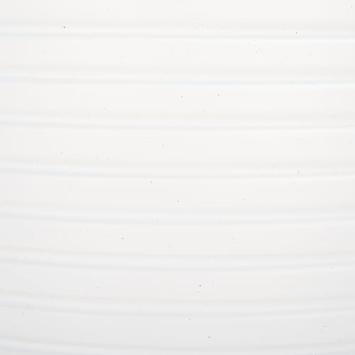 SAFAVIEH Outdoor - Jasper White Cement Ficonstone Planter Pot Set of 2 with Drainage Hole, Frost Resistant Garden Planters for Patio, Deck, Indoor Outdoor Use (PAT1535C-SET2) - Image 6