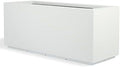 PolyStone Milan Rectangular Trough Planter – 46" x 17" x 19" – Large Lightweight Indoor/Outdoor Planter Box – Modern Stone-Look Resin – Durable All-Weather w/Drainage Holes – Made in USA – White by PolyStonePlanters