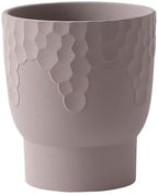 Planter Round Terra Cotta Flower Pot, with Honeycomb Pattern Planter, for Decorate Balcony Living Room Bedroom Kitchen Garden (2 Sizes) Garden(Large) by Unknown