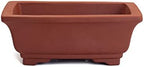 Dahlia 6" L x 4" W Rectangular Zisha Bonsai Planter/Succulent Pot/Flower Pot, Brown - Image 5