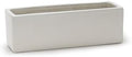 WGVI Long Rectangle Ceramic Planter Vase in White 12" x 4" x 4"H, Block Rectangular Terrarium Box Pot, Flower Arrangement, Table top Centerpiece, Home Decor Organization Storage Container, 1 Pc. by WGVInternational-OpusGlassware