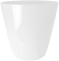 The HC Companies Aria Round Self-Watering Pot - Lightweight Plastic Planter for Herbs & More - Durable Plant Pots for Indoor Plants & Outdoor Plants (12" Glossy White, Pack of 1) by TheHCCompanies
