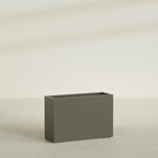 Greenline Alice Tall Rectangular Fiberglass Planter, Outdoor Planter Box - Image 3
