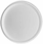 Crescent Garden Universal Round Planter Saucer, Heavy Duty Drainage Dish for Plant Pots, Large Plant Dishes Saucer, Indoor & Outdoor Plant Tray - Cloud White (23 inch Inner, 25.50 inch Outer Diameter) by CrescentGarden