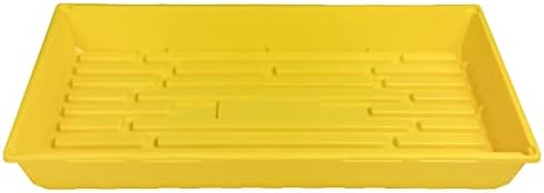 Mega Heavy Duty Colored 1020 Seed Starting Growing Microgreens, Hydroponic Germination, Wheatgrass Seeds, Fodder -5 Pack (Yellow) - Image 2