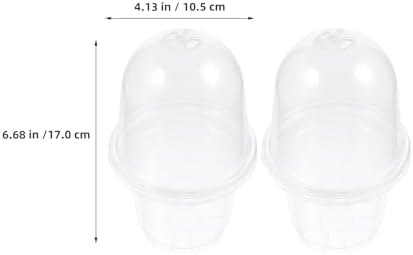 Angoily 20 Set Nursery Pots with Lids, PET Seedling Starter Propagation - Image 2