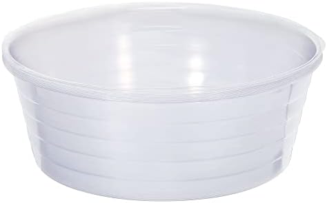 MECCANIXITY Plant Pot Saucer 12 Inch Plastic Round Flower Drip Tray for Indoor Outdoor, Clear Pack of 10 by MECCANIXITY