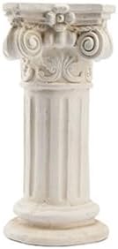 Magnesium Oxide Greek Column Pedestal, Roman Style Pillar (40cm-15.7in) by Unknown
