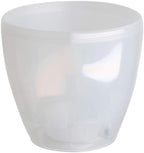 DECOPOTS - 3 Pack Self Watering Planter - Indoor Decorative Flower Pot with Drainage Cartridge and Water Level Indicator (5.5", Transparent) - Image 3