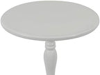 Decor Therapy Simplify Pedestal Accent Table, Satin White 15" x 15" x 24" - Image 3