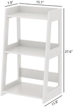 3-Tier Bathroom Ladder Shelf Freestanding, 15.7" W x 27.6" H - Image 3