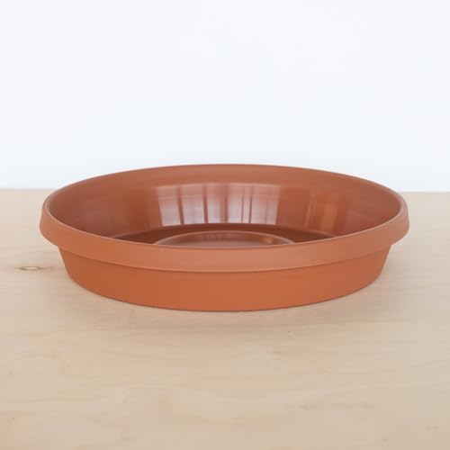 Bloem Terra 20" Round Plastic Plant Saucer, Lightweight UV-Resistant Indoor/Outdoor Flower Pot Tray - Fits 20-inch Planter Pots, Terra Cotta, 2-Pack - Image 6