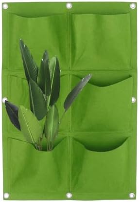 Garneck 3pcs Vertical Wall Hanging Planting Bag Felt Planter for Home Balcony Garden Outdoor Use Space-Saving Multi-Pocket Grow Bag for Herbs Vegetables - Image 3