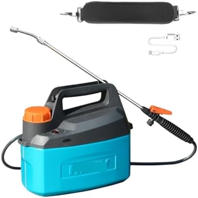 QUQUQ Indoor Outdoor Watering Plants Electric Sprayer with Adjustable Misting Nozzle and USB Type-C Charger Shoulder Strap Watering Equipment(Blue) by Unknown