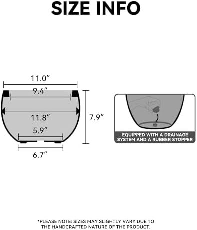 Kante White Concrete Planter 11.8" Dia All-Weather Round Small Pot - Image 2