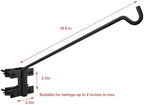Heavy Duty Deck Hooks for Hanging Plants, Extension, Fence Hook for Flower Baskets, Bird Feeders, Wind Chimes, Outdoor Lights - Image 4