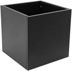 CNCEST 24 Inch Square Galvanized Steel Garden Planter Box Black - Image 2