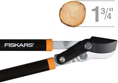 Fiskars 28" Power-Lever Garden Bypass Loppers, 1.75" Cut Capacity - Image 6