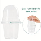 Plant Nursery Pots,Compatible for Lids PET, Transparent Humidity Domes Nursery Cups for Transplanting Seedlings Plant Starter Cont ainer A2 - Image 3