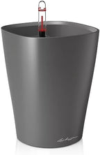 Lechuza 14903 Deltini Self-Watering Planter for Indoor and Outdoor Use, 6" x 6" x 7", Charcoal - Image 4
