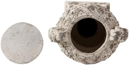 SOFE Vintage 28" Tall Large Outdoor Plant Pot, Lidded Garden Planter Urns - Image 4
