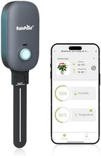 RAINPOINT Bluetooth 2-in-1 Soil Moisture & Air Temp Meter, App Remote Monitoring, 20 Plant Database, Compatible with WiFi Hub TWG009 & Water Timer ITV102b by RainPoint