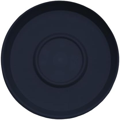Bloem Terra 16" Round Plastic Plant Saucer, Lightweight UV-Resistant Indoor/Outdoor Flower Pot Tray - Fits 16-inch Planter Pots, Navy, 2-Pack - Image 4