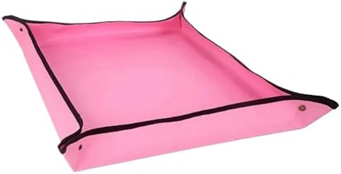 2 PCS Repotting Mat for Indoor Plant Transplanting Control Mess,Waterproof Succulent Pot Square Planting Tray Soil for Plants Transplanting(Pink,100x100CM) by Unknown
