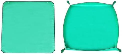 Flower Pots Transplanting Mats Gardening Planting Mat PE Plant Repotting Foldable Waterproof Potting Pad for Indoor Plant Repotting(Regular - 100x100cm) by Unknown