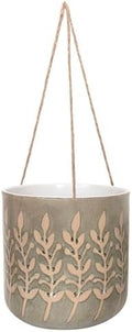 Blue Sky Ceramic Hanging Rusted Leaves 6.5'' Flower Pot by BlueSkyClayworks