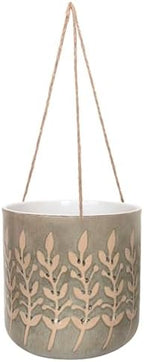 Blue Sky Ceramic Hanging Rusted Leaves 6.5'' Flower Pot by BlueSkyClayworks