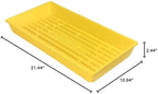 Mega Heavy Duty Colored 1020 Seed Starting Growing Microgreens, Hydroponic Germination, Wheatgrass Seeds, Fodder -5 Pack (Yellow) - Image 3
