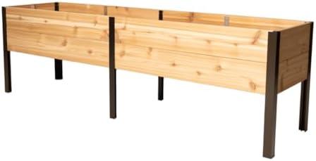 Gardener's Supply Company Elevated Cedar Raised Garden Bed 2' x 8' by GardenersSupplyCompany