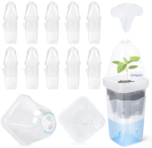 24 Pack 2.5" Self Watering Seed Starter Pots for Plant Propagation Cuttings by Unknown