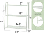 Kitsanery Metal Plant Stand Indoor Outdoor for Multiple Plants,3 Tier Plant Shelf,Large Heavy Duty Flower Holder Ladder Plant for Living Room, Patio, Balcony (Green) - Image 5