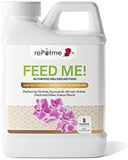 rePotme Orchid Fertilizer - Feed ME! MSU Orchid Food for RO/Rain/Tap Water (Half Pint - 8 oz) by rePotme