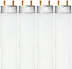 LUXRITE F17T8/850 17W 24 Inch T8 Fluorescent Tube Light Bulb, 5000K, 4-Pack by LUXRITE