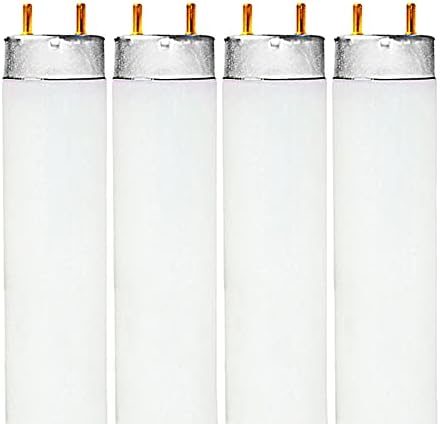 LUXRITE F17T8/841 17W 24 Inch T8 Fluorescent Tube Light Bulb, 4100K, 4-Pack by LUXRITE