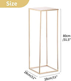 NUPTIO Gold Vases Wedding Centerpieces, Geometric Stand, 31.5" Tall, 10 Pcs - Image 5