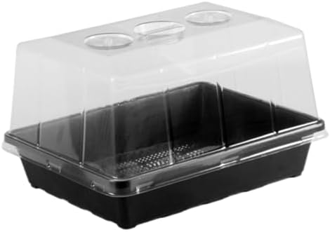 VOSAREA Seedling Growing Tray Set with High Humidity Dome Plastic Nursery Starter Tray for Flower Seedlings and Succulents for Indoor Gardening by Vosarea