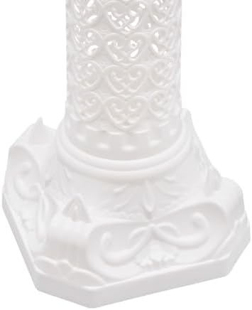 Wedding Roman Columns 34.65" Heart-Shaped Plastic Stand Roman Pillar Greek Column Plant Stand Elegant Wedding Event Party Decorative Column Pedestal Flower Holder (Type B, 4Pcs, 10.63x34.65 Inch) - Image 7