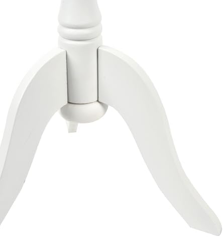 Decor Therapy Simplify Round Pedestal Accent Table, 24" x 15" x 15", White - Image 6
