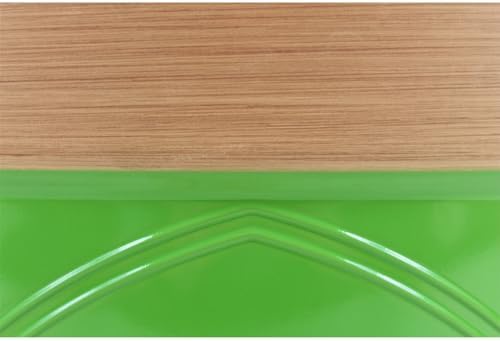 Garden Elements Plastic Indoor/Outdoor Colored Planter with Terra Cotta-Colored Rim, Lightweight, Durable, and Versatile with Drainage Holes, Green, 15” - Image 5