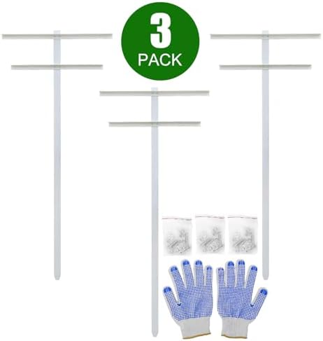 Grape Vine Trellis 7ft Tall 3pcs Set for Raspberry and Grape Plants, Heavy Duty, Easy to Install Vineyard Trellis, Fiberglass Rust-Proof, (84inch 3Trellises) - Image 2