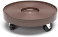 DeVaultEnterprises Devault 12 Inch Plant Dolly, Heavy Duty Rolling Plant Caddy with Wheels for Large Pots and Planters, 500 lb Capacity, Made in USA (3, Espresso) by Unknown