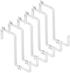 Adjustable Planter Box Brackets,Enhanced Bottom Support,Universal Outdoor Hanging Brackets,Flower Box Brackets for Fence Railings, Windowsill, Patio, Garden,Balcony. (6, White) by NBPUJ