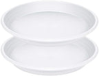 2 Pack of 16 inch Plant Saucer, Large Plant Tray, Heavy Sturdy Plant Drainage Tray for Indoors, Bird Bath Bowls, Sturdy Plastic Pot Tray for Planter (White) by Unknown